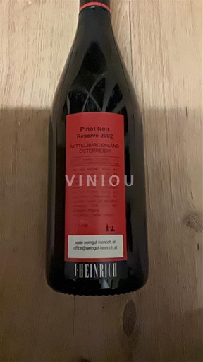 Burgenland Mittelburgenland DAC Heinrich Pinot Noir Reserve 2002