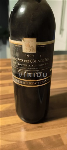 Languedoc ja Roussillon Thau Rannikon Viinit Vignes de Beauvignac Vin d'une Nuit 1999