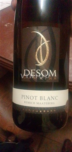 Luksemburška Mosela Domaine Desom Remich Maatteberg 2024