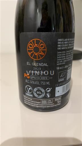 Vine Rouge sec El Guindal Polo 2023 Spanien Aragonien Campo de Borja DO