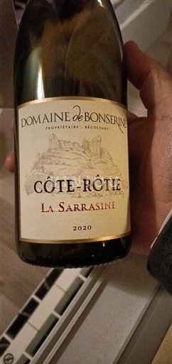 Thung lũng Rhône Côte-rôtie Domaine Bonserine La Sarrasine 2020