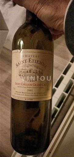 Bordeaux Saint-Émilion Grand Cru Grand Cru Château Saint-Étienne 2001