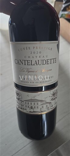 Bordeaux Graves-de-vayres Château Cantelaudette Prestige 2020