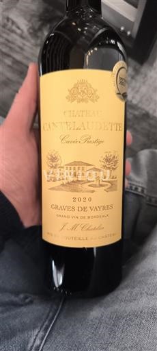 Bordeaux Graves-de-vayres Château Cantelaudette Prestige 2020