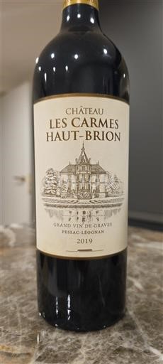 Bordeaux Pessac-Léognan Château Les Carmes Haut-Brion 2019