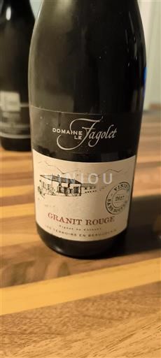 Beaujolais Beaujolais Villages Domaine Le Fagolet Granit Rouge 2017