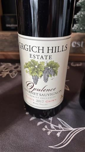 Wijnen Rouge sec Opulence Grgich Hills Estate 2017 VS Californische AVA's Napa Valley AVA