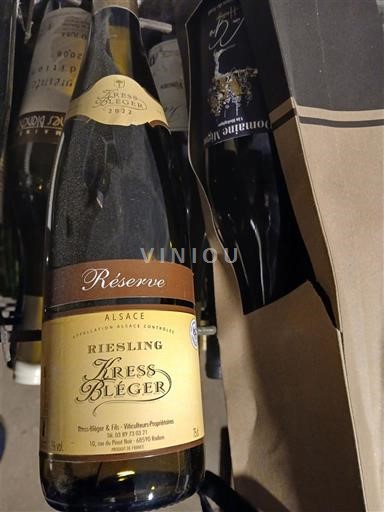 Alsacia Kress Bléger Réserve 2022