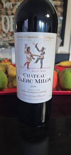 Bordeaux Pauillac Chateau Clerc Milon 2011