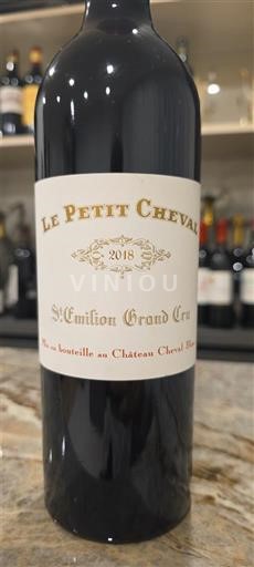 Bordéus Saint-Émilion Grand Cru Château Cheval Blanc Le Petit Cheval 2018