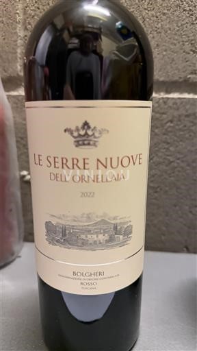 Toscana Bolgheri Tenuta dell'Ornellaia Le Serre Nuove dell'Ornellaia 2022