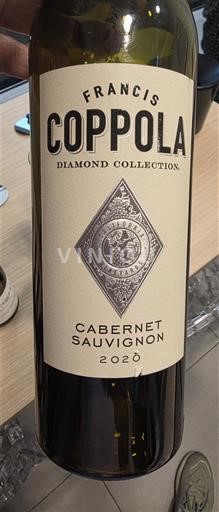 Wijnen Rouge sec Diamond Collection Cabernet Sauvignon Francis Coppola 2020 VS Californische AVA's Niet gespecificeerd AVA