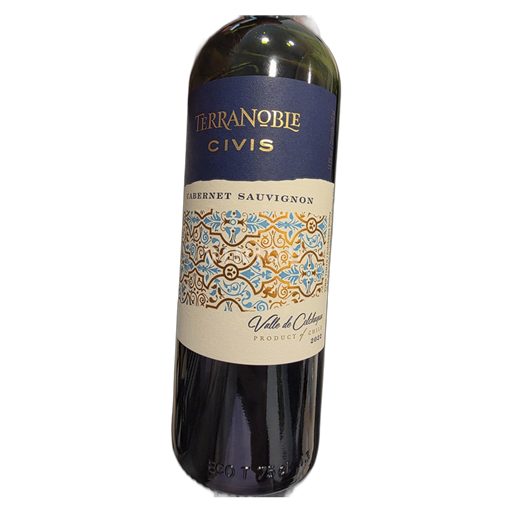 Wijnen Rouge sec Civis Cabernet Sauvignon Terranoble 2022 Chili Colchagua Valley Niet gespecificeerd
