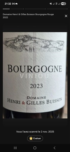 Bourgogne Domaine Henri & Gilles Buisson 2023