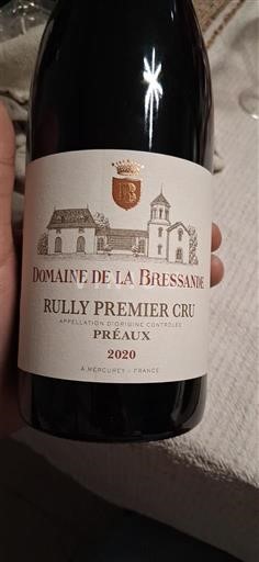 Burgundsko Rully Premier Cru Domaine La Bressande Préaux 2020