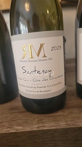 Borgoña Santenay Premier Cru Domaine Romain Moniot-Nié Premier Cru Clos des Gravières 2023