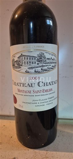 Bordeaux Montagne-saint-émilion Château Chatain 2001