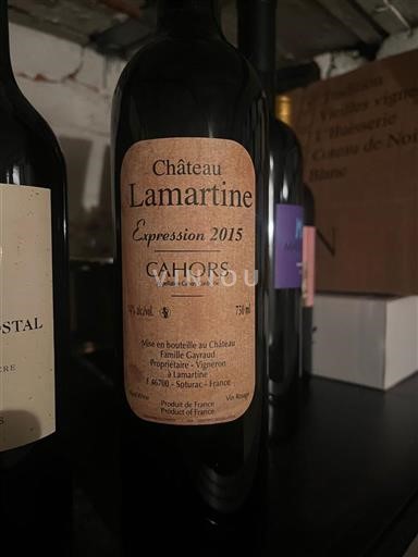 Sud-Ovest Cahors Château Lamartine Expression 2015