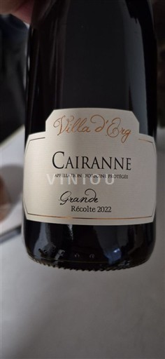 Vallée du Rhône Cairanne Villa ERG Grande Récolte 2022
