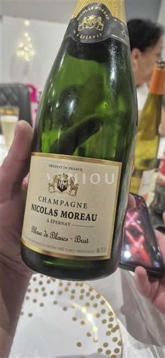 Champagne Sâm-panh Nicolas Moreau Blanc de Blancs Không niên vụ