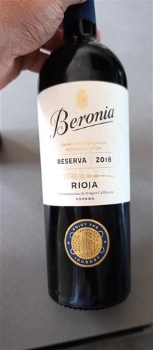 La Rioja Rioja Beronia Reserva 2018