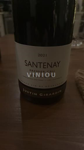 Burgundy Santenay Premier Cru Justin Girardin Beauregard 2021