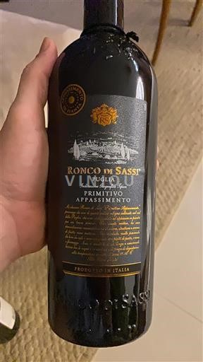 Viner Rouge sec Primitivo Appassimento Ronco di Sassi 2024 Italien Apulien Ospecificerad DOC