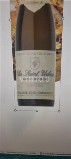 Alsasko Rulandské šedé Grand Cru Domaine Zind-Humbrecht Clos Saint Urbain 2019