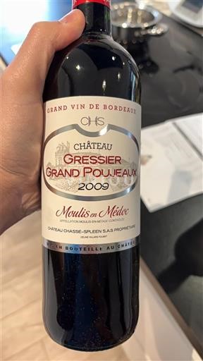 Bordeaux Moulis-en-Médoc Château Gressier Grand Poujeaux 2009