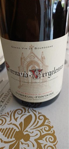 Burgundi Pernand-vergelesses Dubreuil-Fontaine Ei vuosikertaa