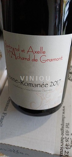 Borgoña Vosne-romanée Bertrand et Axelle Marchand de Gramont 2017