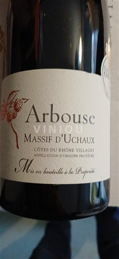 Rhônetal Côtes-du-Rhône-Dörfer Massif Uchaux Arbouse Ohne Jahrgang