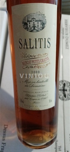 Langvedok Muškat Saint-Jean-de-Minervois Château Salitis Muscat Petits Grains 2000