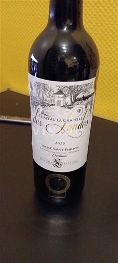 Bordeaux Lussac-saint-émilion Château La Chapelle des Landes 2023