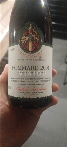 Burgundy Pommard Michel Arcelain Tastevinage 2001