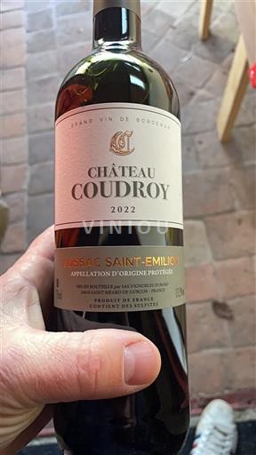 Bordeaux Lussac-Saint-Émilion Château Coudroy 2022