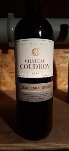 Bordoja Lussac-Saint-Émilion Château Coudroy 2022