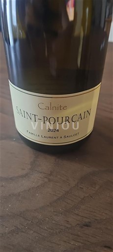 Vini Blanc sec Calnite Famille Laurent & Saugé 2024 Francia Valle della Loira Saint-Pourçain AOC