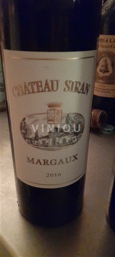 Bordeaux Margaux Château Siran 2016