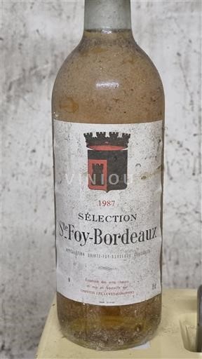 Bordeaux Sainte-Foy-Bordeaux Sélection 1987