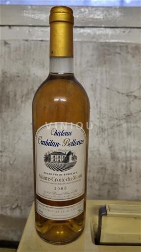 Bordeaux Sainte-Croix-Du-Mont Château Crabitan-Bellevue 2000