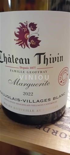 Beaujolais Không được chỉ định Château Thivin Marguerite 2022