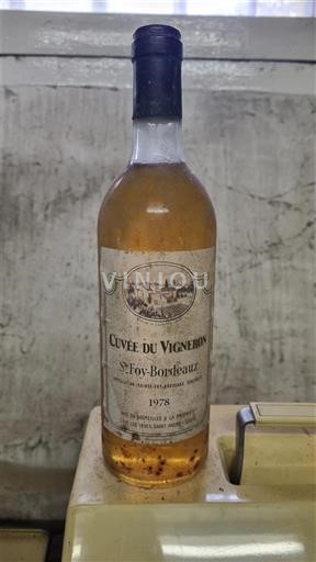 Bordeaux Sainte-Foy-Bordeaux Cuvée du Vigneron 1978
