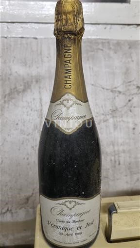 Champagne Sâm-panh Jean-Noël Haton du Bonheur Véronique et José 1988