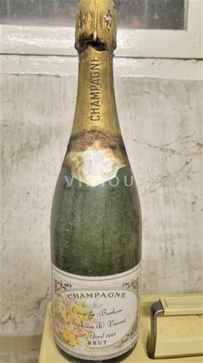 Champagne Sâm-panh Jean-Noël Haton du Bonheur Stéphanie et Vincent 1991