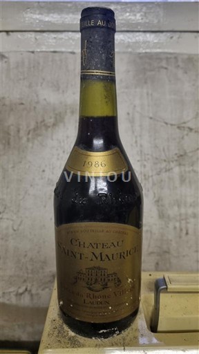 Rhônen laakso Côtes-du-rhône-villages Saint Maurice 1986