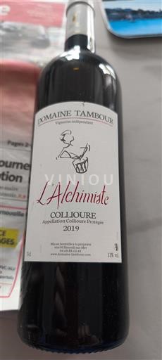 Roussillon Collioure Domaine Tambour L'Alchimiste 2019