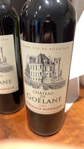 Bordeaux Bordeaux supérieur Château Goëlane 2020