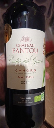 South West Cahors Château Fantou Enclos des Graves 2014