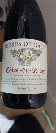 Valle del Rodano Côtes-du-Rhône Gabriel Meffre Terres de Galets 2020